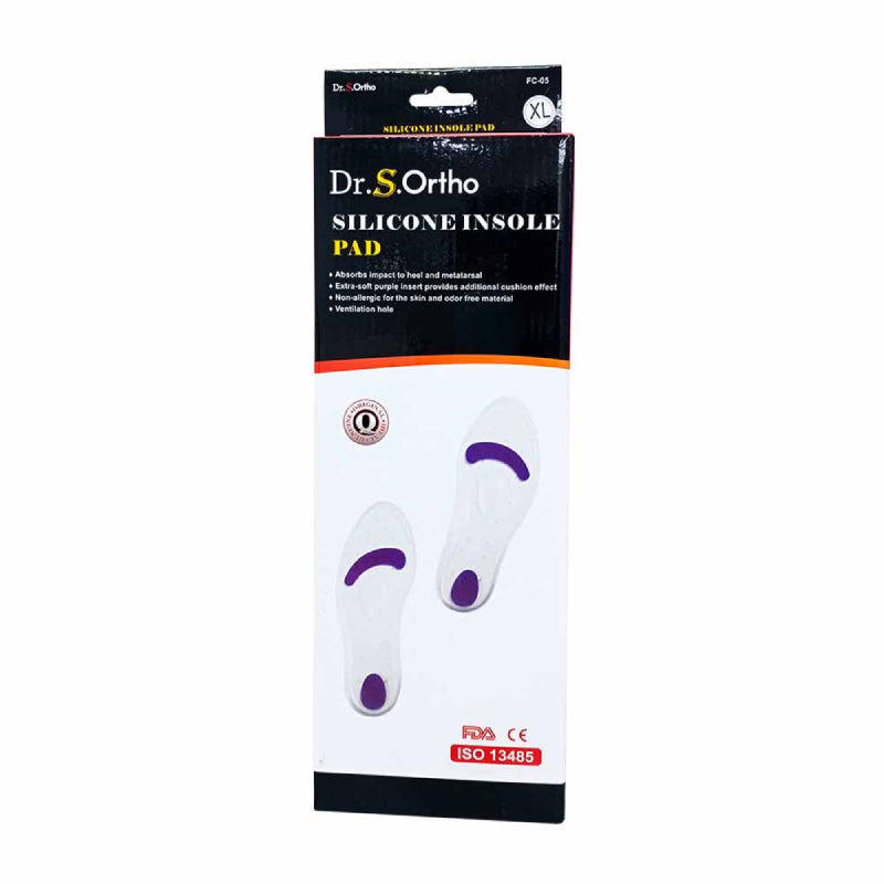 Dr.S Ortho Silicone Insole Pad 1s M (25cm-25.5cm) - DoctorOnCall Online Pharmacy
