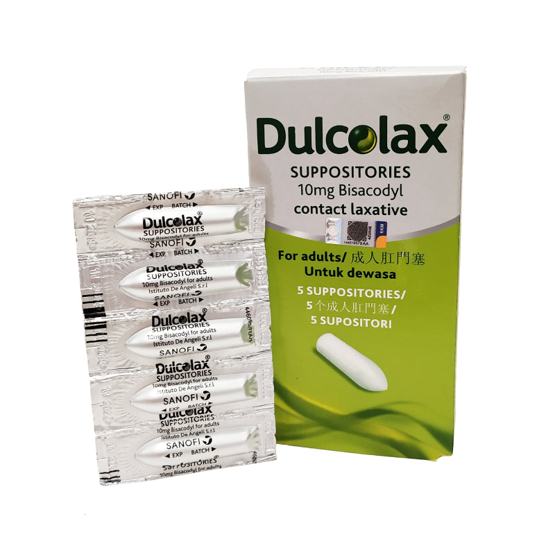 Dulcolax Suppositories Constipation Relief - Net Pharmacy
