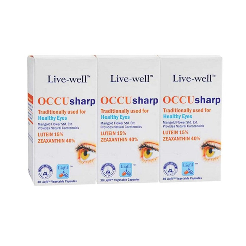 Live-well Occusharp Capsule + Oxysential Capsule 30s x3 + 30s - DoctorOnCall Online Pharmacy