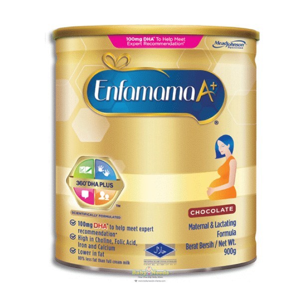 Enfamama A+ 360 DHA+ Chocolate Powder 900g - DoctorOnCall Farmasi Online