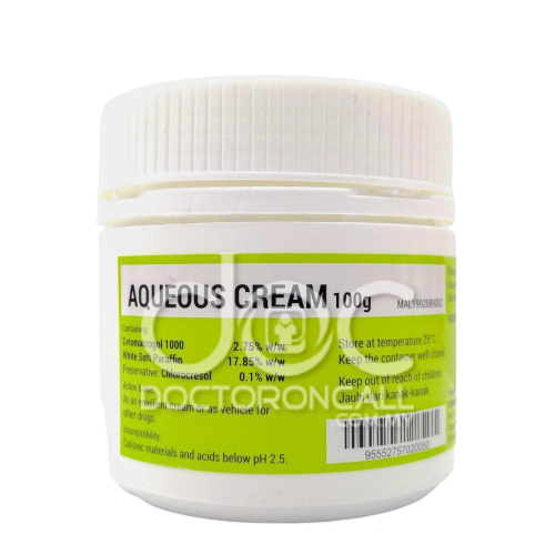 Sunward Aqueous Cream 100g - DoctorOnCall Online Pharmacy