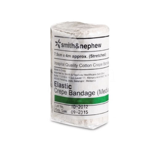 Smith & Nephew Elastic Crepe Bandage (Medium Weight) 1s 7.5cmx4m - DoctorOnCall Online Pharmacy