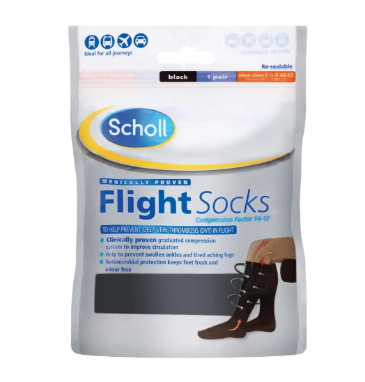 Scholl Compression Flight Socks 3-7 1 unit - DoctorOnCall Farmasi Online