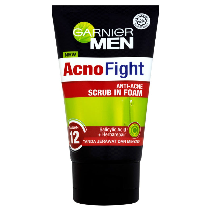 Garnier Men Acno Fight Anti-Acne Scrub in Foam 100ml - DoctorOnCall Online Pharmacy