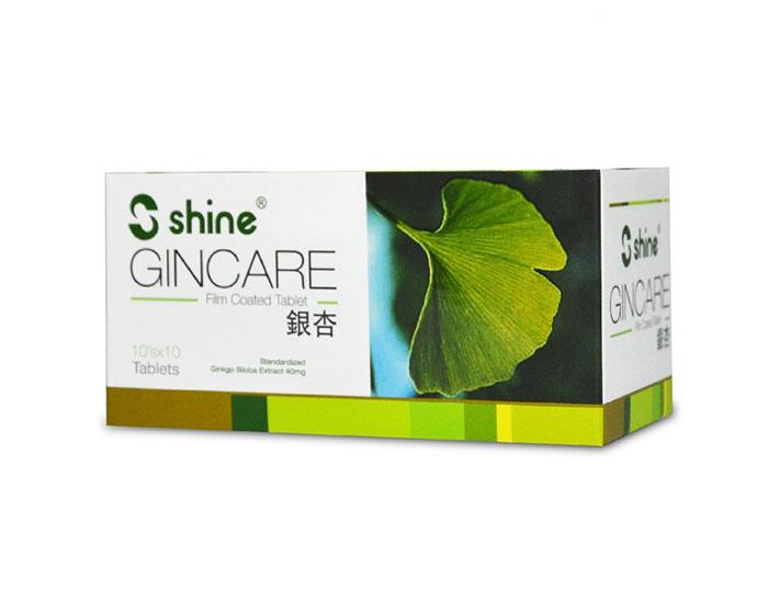 Shine Gincare Ginkgo Biloba 40mg Tablet 100s - DoctorOnCall Farmasi Online