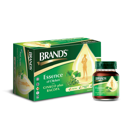 Brands Essence of Chicken Ginkgo Plus Bacopa 70g x12 - DoctorOnCall Farmasi Online