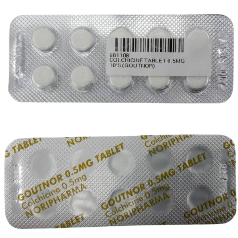 Goutnor 500mcg Tablet - 10s (strip) - DoctorOnCall Farmasi Online