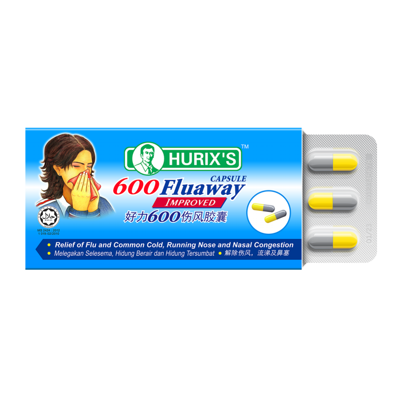 Hurixs 600 Fluaway Capsule 6s - DoctorOnCall Farmasi Online