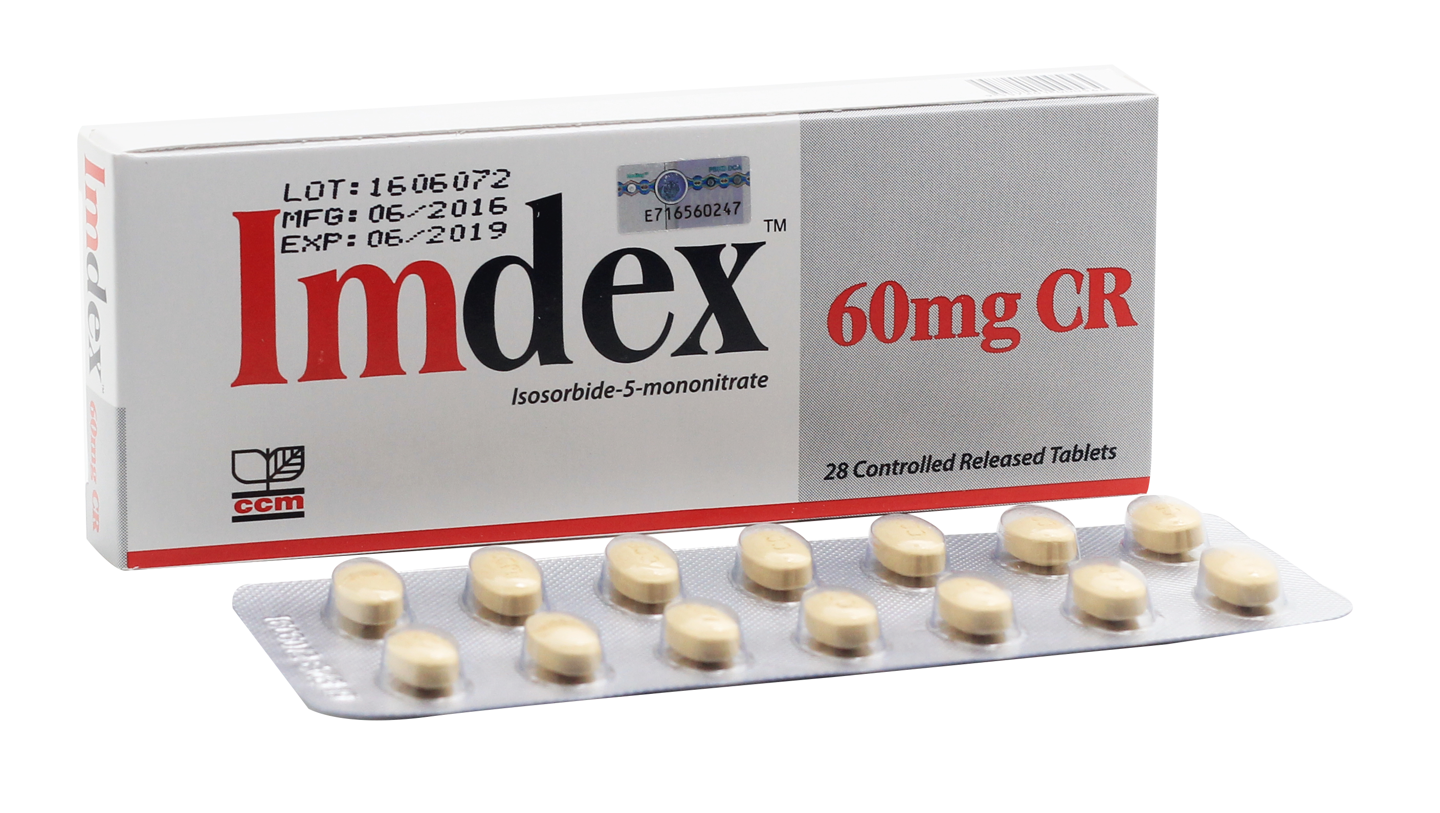 Imdex 60mg CR Tablet 14s (strip) - DoctorOnCall Online Pharmacy