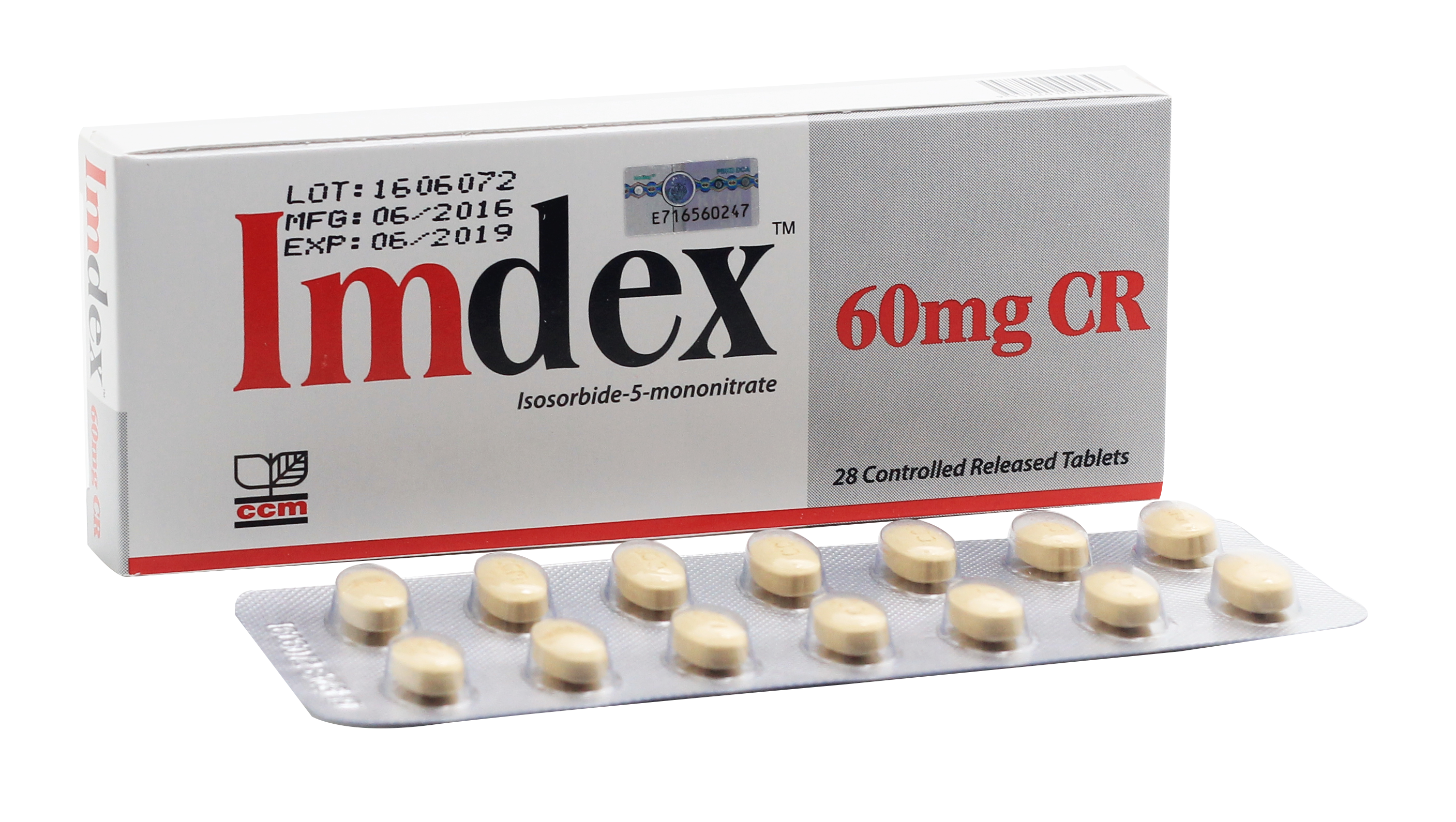 Imdex 60mg CR Tablet - 14s (strip) - DoctorOnCall Online Pharmacy