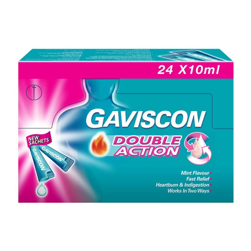 Gaviscon Double Action Sachets 10 ml (sachet) - DoctorOnCall Farmasi Online