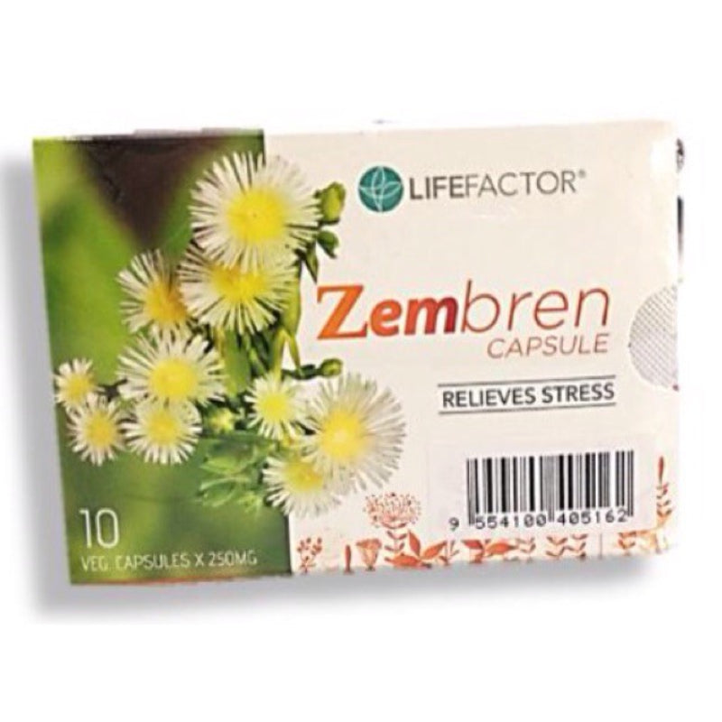 LifeFactor Zembren Relieves Stress Capsule 30s x2 + FOC 10s - DoctorOnCall Online Pharmacy