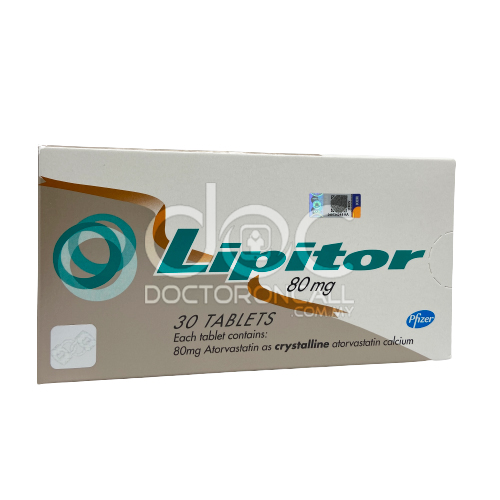 Lipitor 80mg Tablet 30s - DoctorOnCall Online Pharmacy