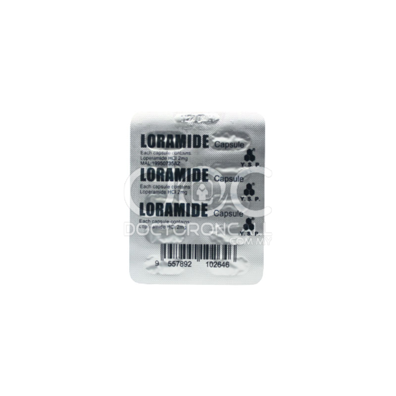 YSP Loramide 2mg Capsule 10s (strip) - DoctorOnCall Farmasi Online