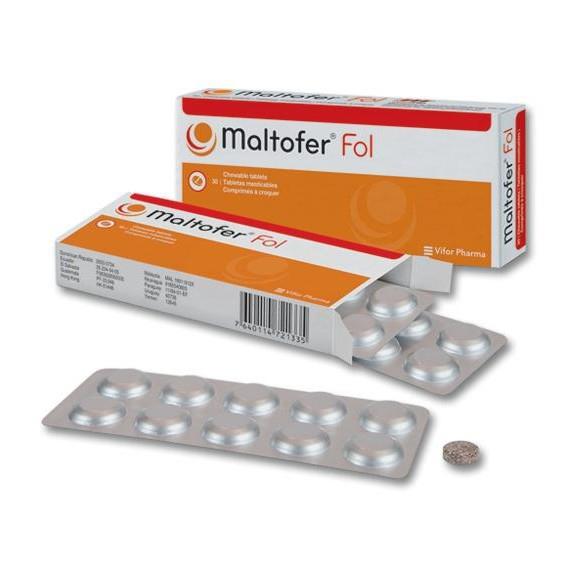 Maltofer Plus Folic Acid Chewable Tablet 30s - DoctorOnCall Farmasi Online