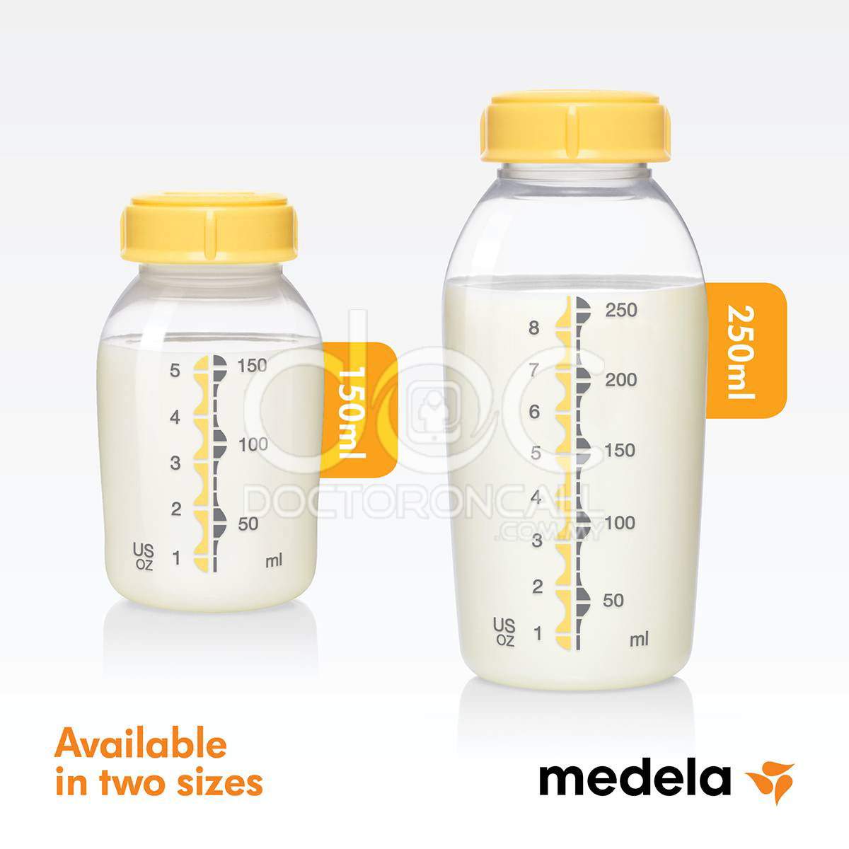 Medela Breastmilk Collection and Storage Bottles 8oz (250ml) - 2 Each