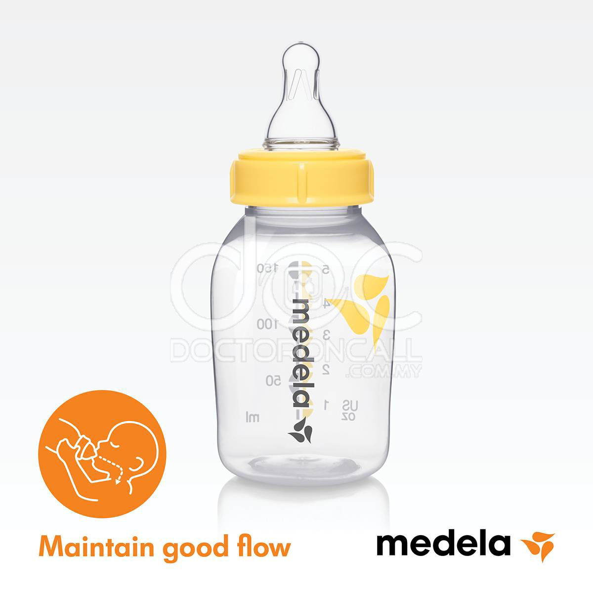Medela Breast Milk Bottle with Teat 250ml/8oz - DoctorOnCall Farmasi Online