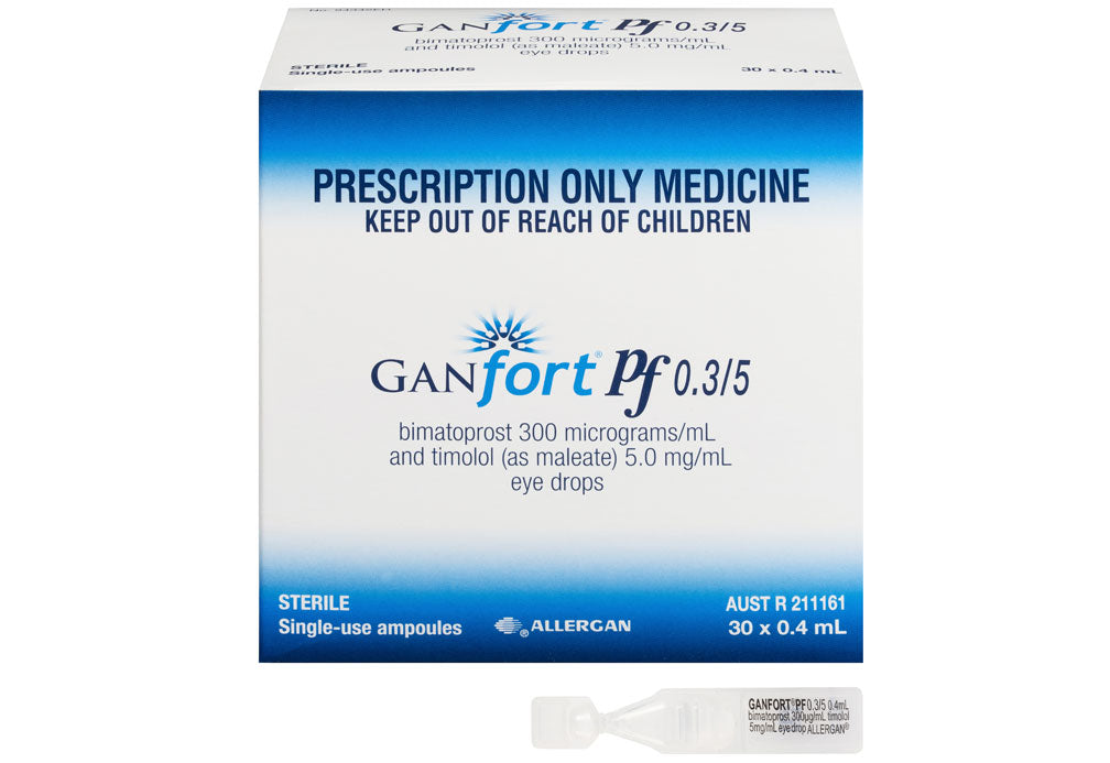 Allergan Ganfort Preservative Free Eye Drop 0.4ml 30s - DoctorOnCall Farmasi Online