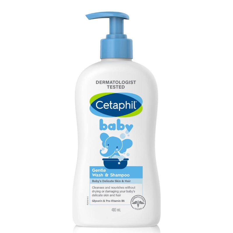 Cetaphil Baby Gentle Wash & Shampoo 400ml (bottle) - DoctorOnCall Farmasi Online