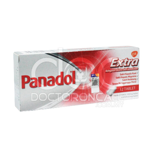 Panadol Extra Tablet 12s - DoctorOnCall Online Pharmacy