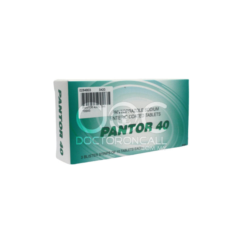 Pantor 40mg Tablet 30s - DoctorOnCall Farmasi Online