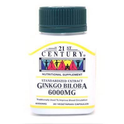 21st Century Ginkgo Biloba 6000mg Capsule 30s - DoctorOnCall Online Pharmacy