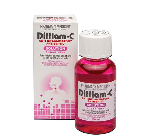 Difflam-C Solution 100ml - DoctorOnCall Farmasi Online