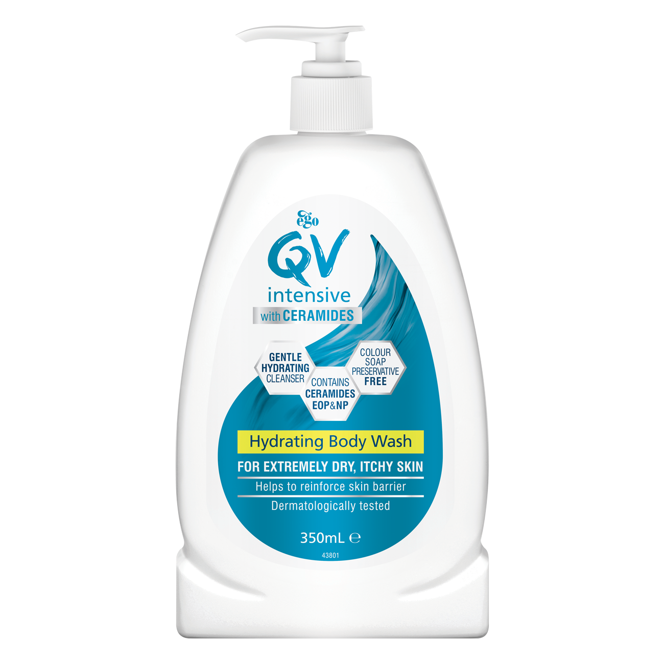 Ego QV Intensive with Ceramides Hydrating Body Wash 350ml - DoctorOnCall Farmasi Online
