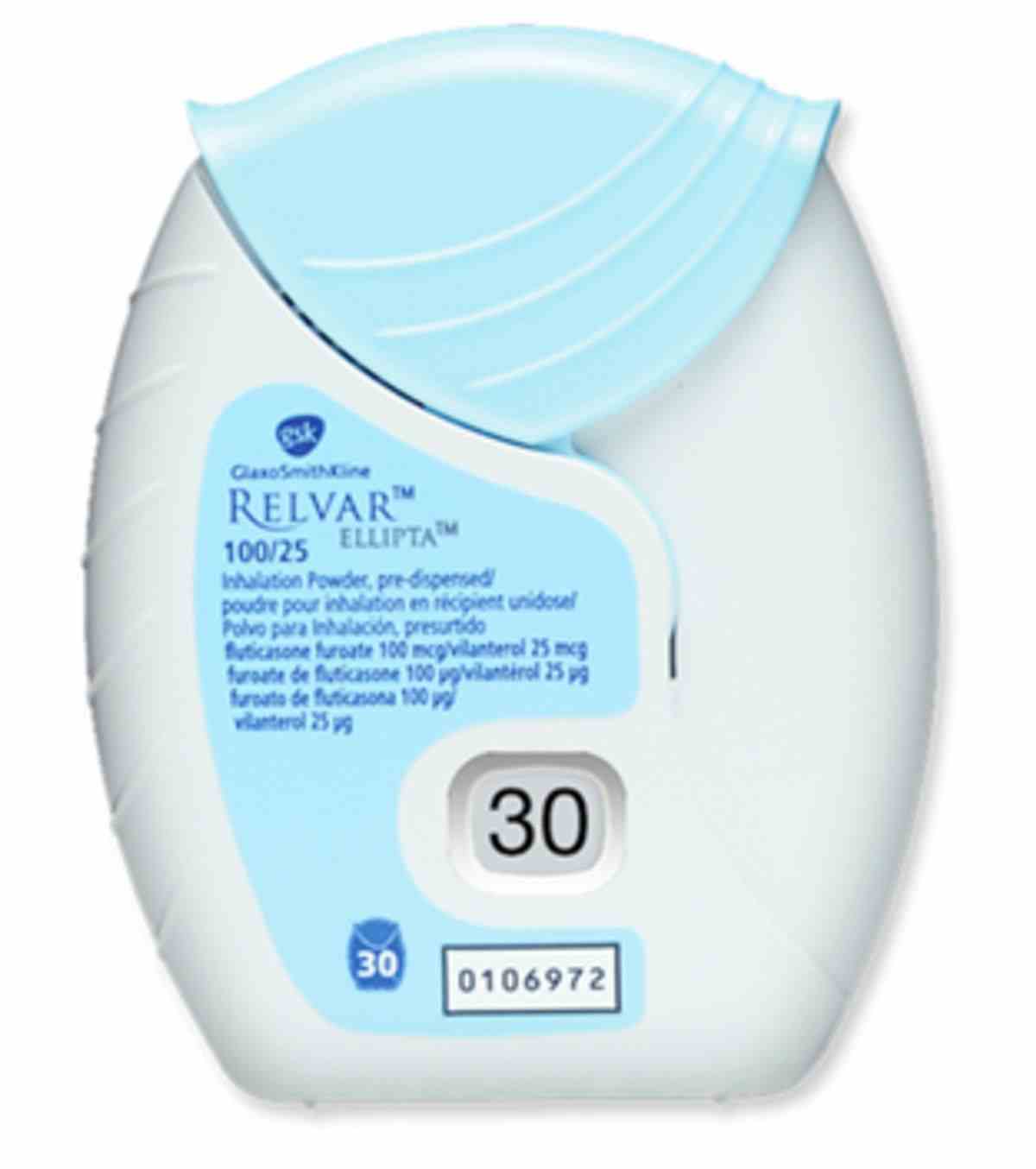 Relvar Ellipta 100/25mcg Inhaler 30 doses - DoctorOnCall Farmasi Online