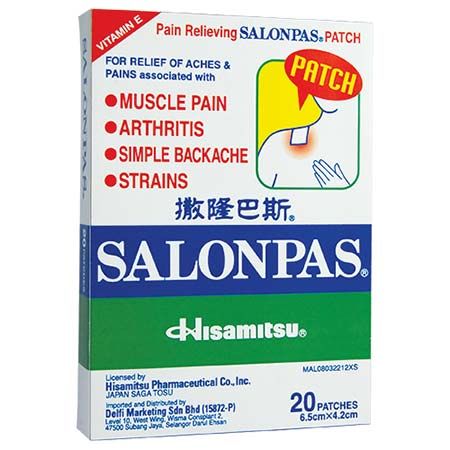 Salonpas Patch 40s x3 - DoctorOnCall Online Pharmacy