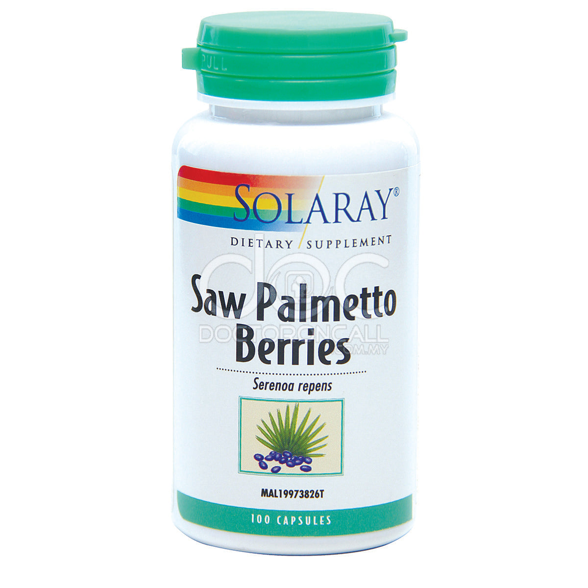 Solaray Saw Palmetto Berries Capsule 100s - DoctorOnCall Online Pharmacy