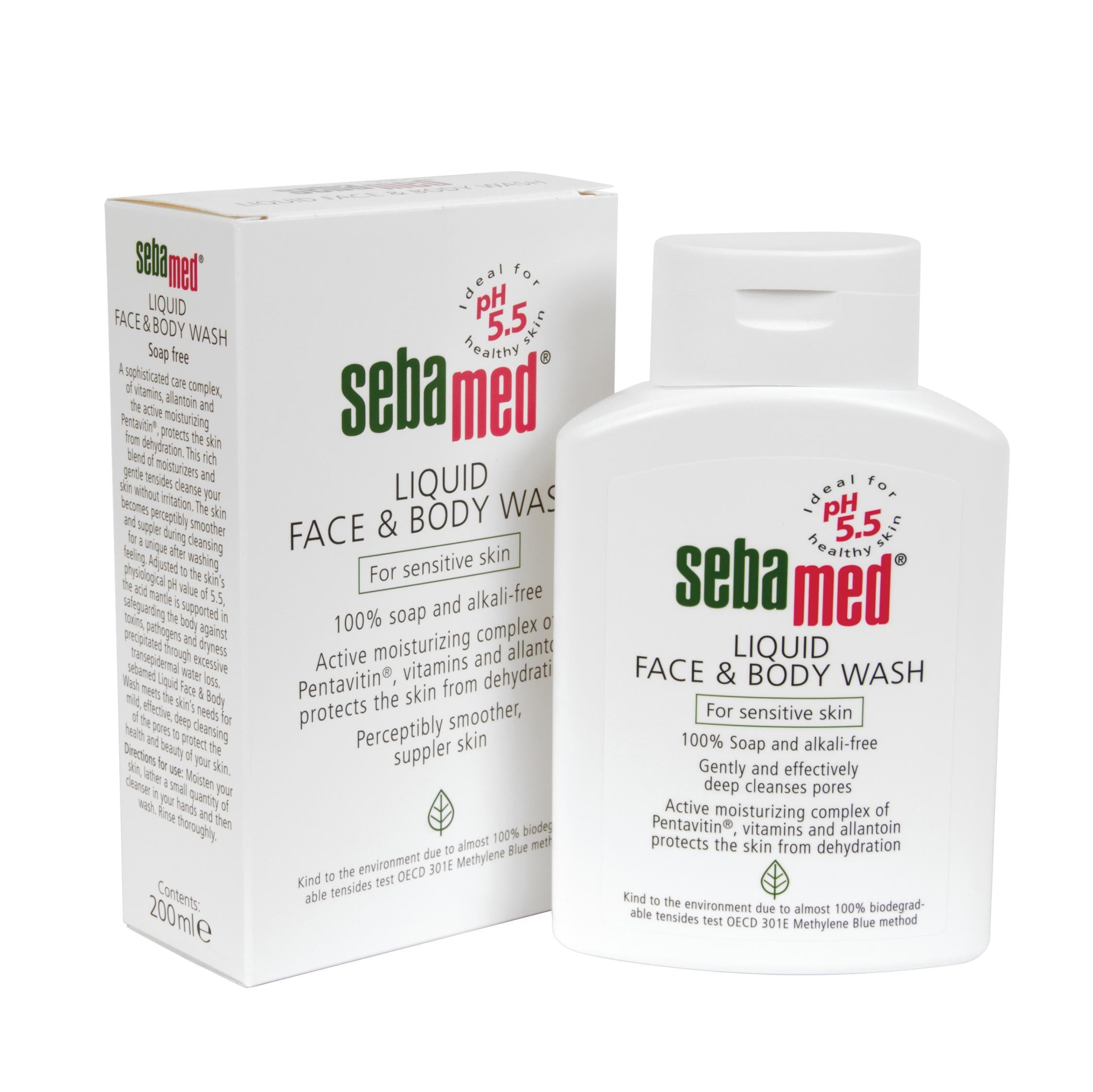 Sebamed Face And Body Wash Liquid 200ml - DoctorOnCall Farmasi Online