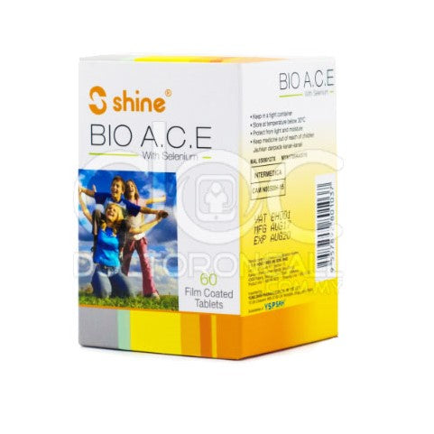 Shine Bio A.C.E. with Selenium F.C. Tablet 60s - DoctorOnCall Farmasi Online