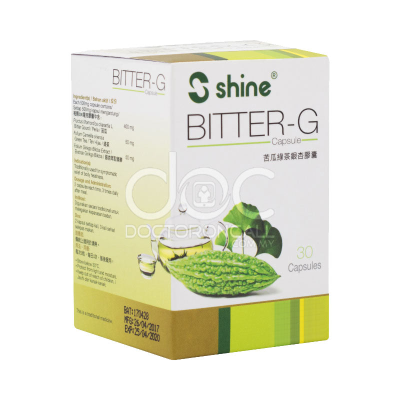 Shine Bitter-G Capsule 30s - DoctorOnCall Online Pharmacy