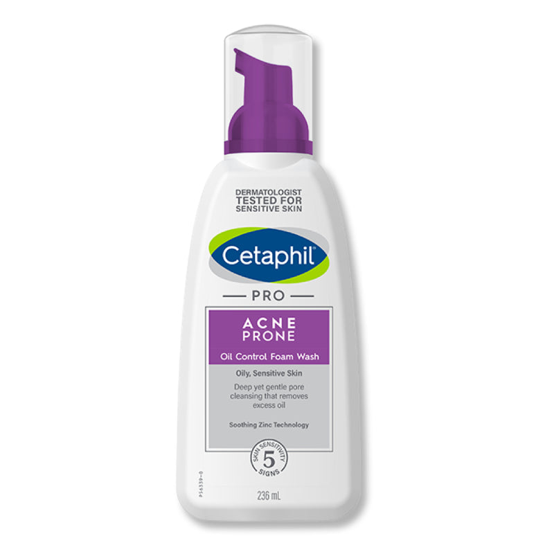 Cetaphil Pro Acne Prone Oil Control Foam Wash 236ml - DoctorOnCall Farmasi Online