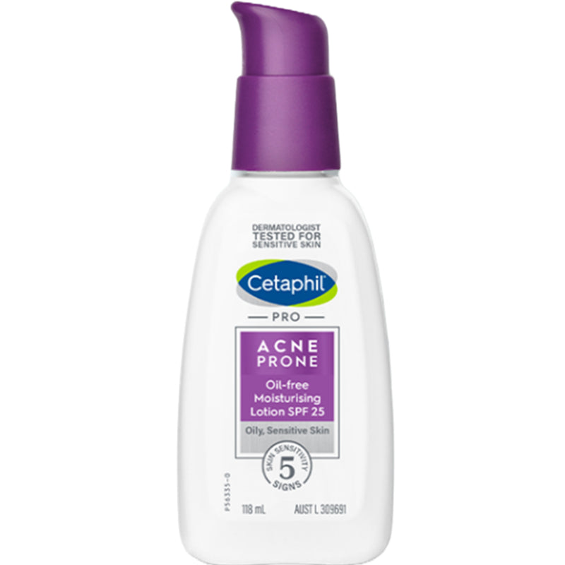 Cetaphil Pro Acne Prone Oil Free Moisturising Lotion SPF25 118ml - DoctorOnCall Farmasi Online