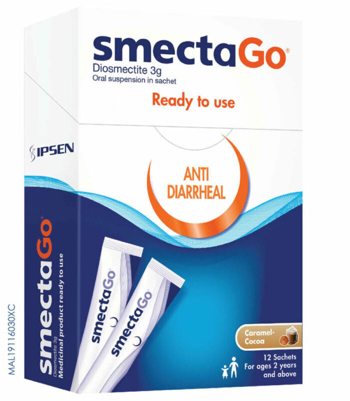 Smecta Go Oral Suspension 3g x1 (Sachet) - DoctorOnCall Farmasi Online