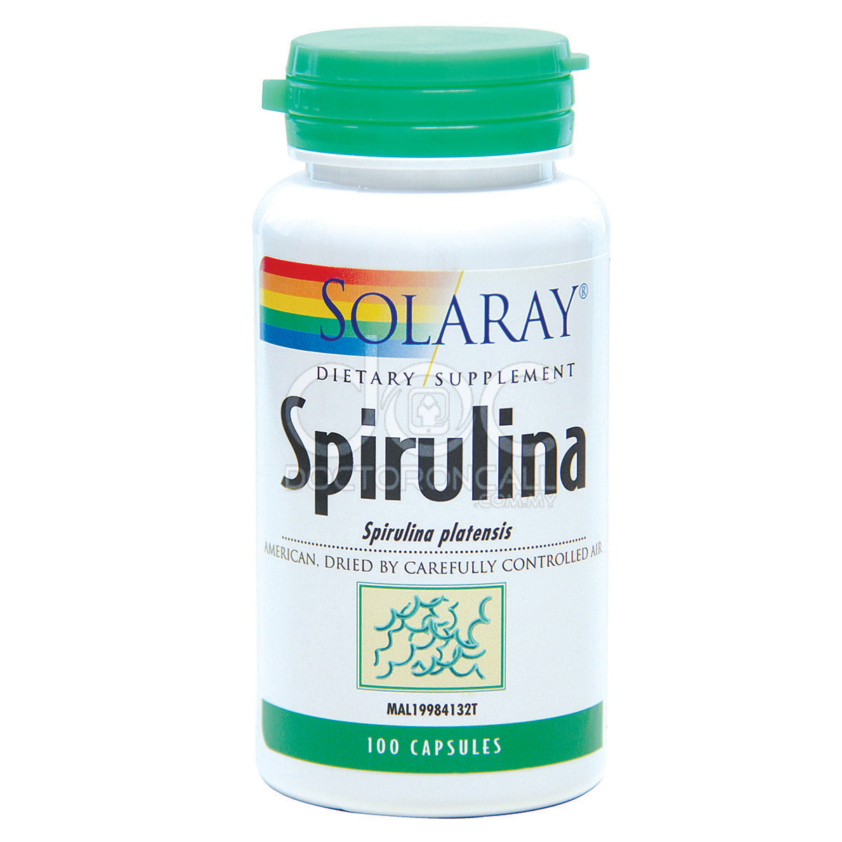 Solaray Spirulina Capsule 100s x2 - DoctorOnCall Farmasi Online