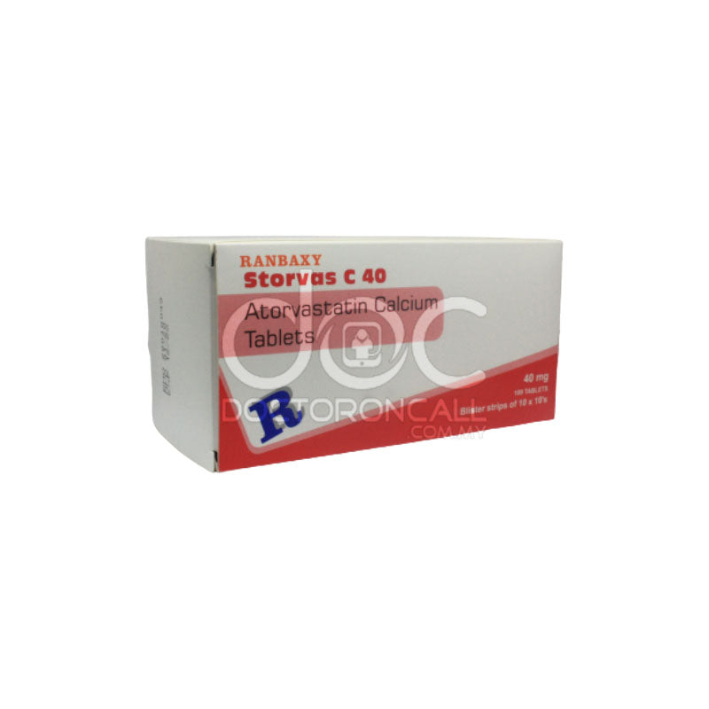 Ranbaxy Storvas C 40mg Tablet 10s (strip) - DoctorOnCall Farmasi Online