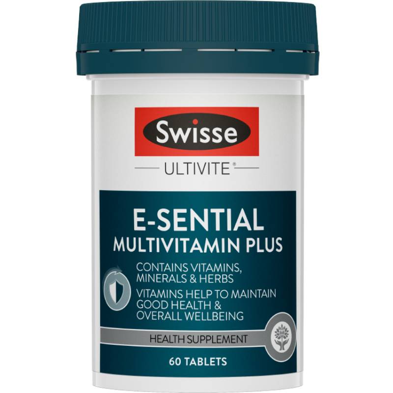 Swisse Ultivite E-Sential Multivitamin Plus Tablet 60s - DoctorOnCall Farmasi Online