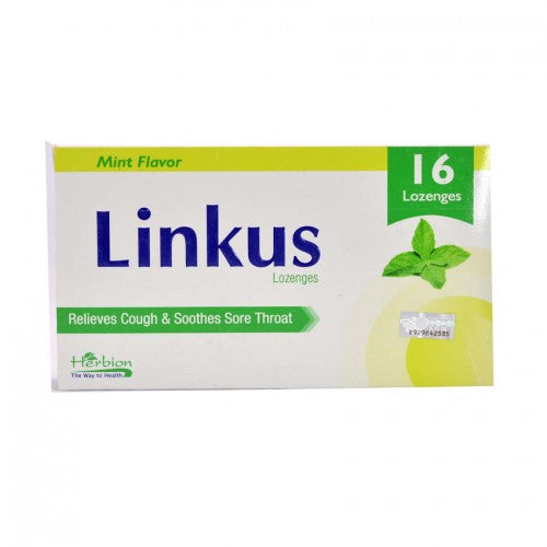 Linkus Lozenges 16s Strawberry - DoctorOnCall Farmasi Online