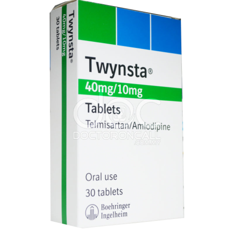 Twynsta 40/10mg Tablet 30s - DoctorOnCall Online Pharmacy