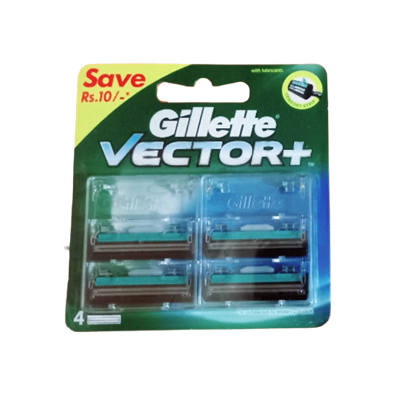 Gillette Vector Plus 4 Cartridges 4s - DoctorOnCall Farmasi Online
