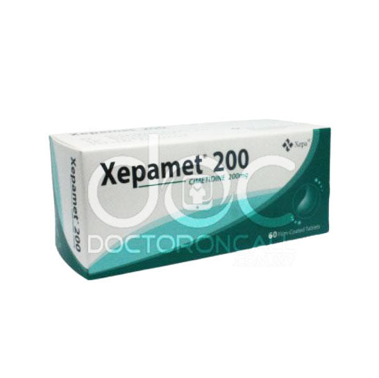 Xepamet 200mg Tablet 10s (strip) - DoctorOnCall Online Pharmacy