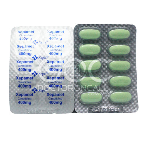 Xepamet 400mg Tablet 10s (strip) - DoctorOnCall Farmasi Online