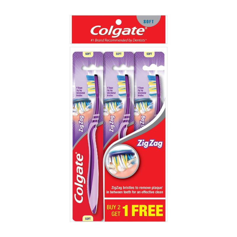 Colgate Zig Zag (Soft) Toothbrush 5s - DoctorOnCall Farmasi Online