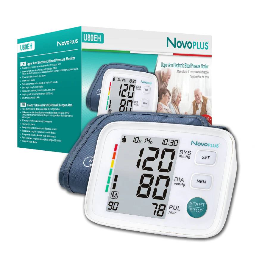 Novoplus Blood Pressure Monitor (U80EH) 1s - DoctorOnCall Farmasi Online