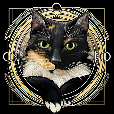 Art Nouveau Cat