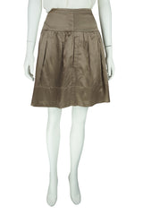 Max Azria Bronze silk skirt