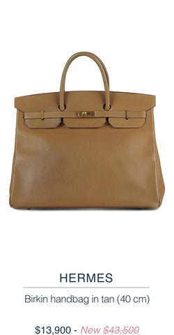 HERMES  Birkin handbag in tan (40cm)